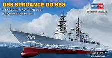 HobbyBoss USS Spruance DD-963 - Plastic Model Military Ship Kit - 1/1250 Scale