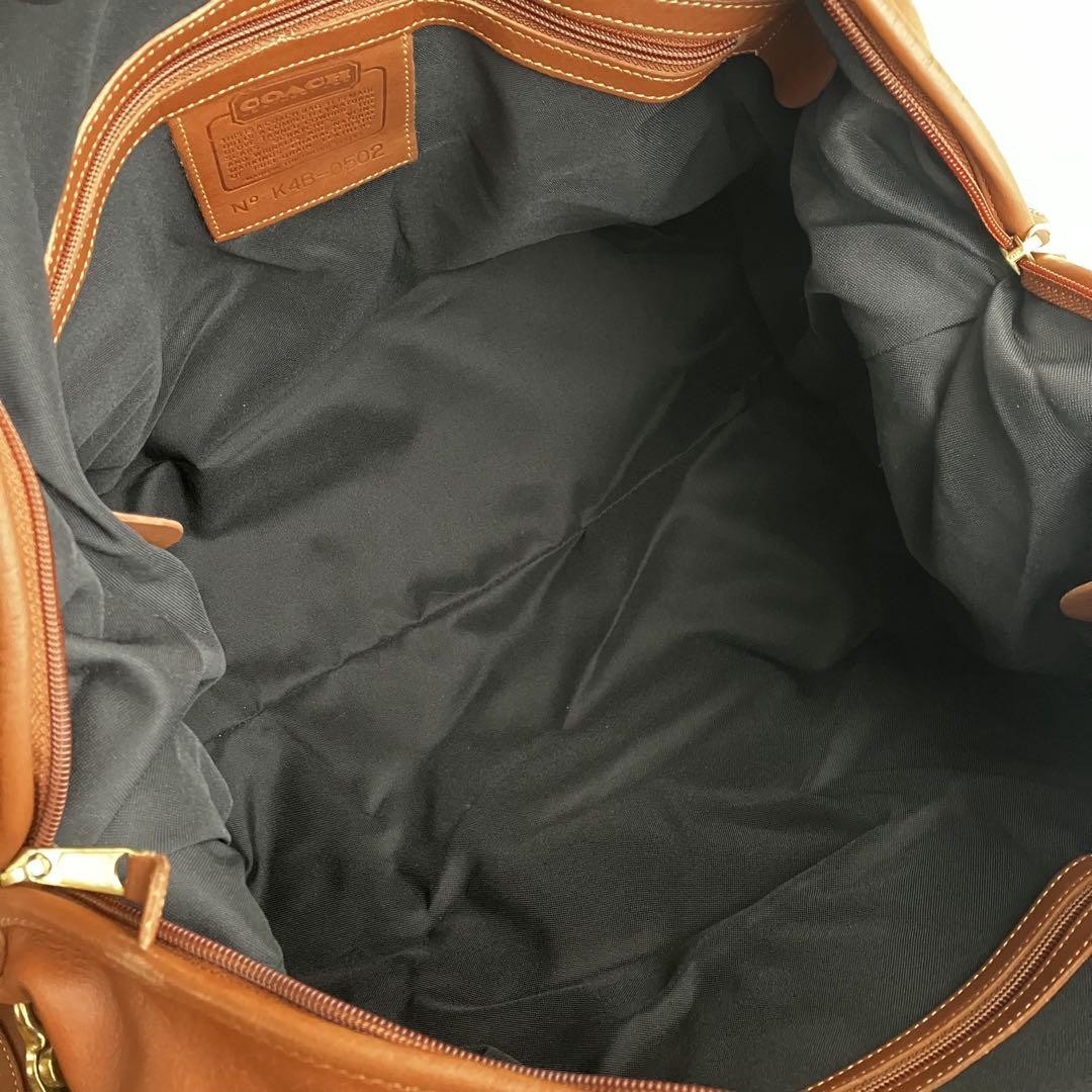 バッグ Vintage Old COACH Leather BOSTON BAG USA Coach Vintage Old Boston Bag 2-Way Black Leather Travel