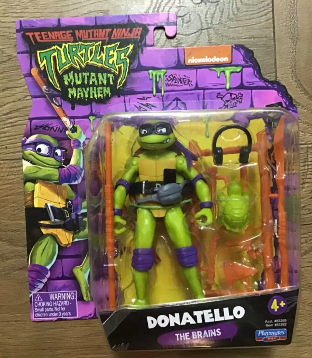  Teenage Mutant Ninja Turtles: Mutant Mayhem 4.5” Donatello  Basic Action Figure by Playmates Toys : Toys & Games