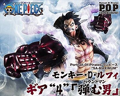 One Piece Luffy Gear 4 Bound Man Figure Portrait Of Pirates Megahouse Anime New Ebay