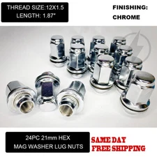24 Toyota OEM Factory Mag Lug Nuts 12x1.5 Tacoma TRD Off-Road SR5 4Runner 1.87"