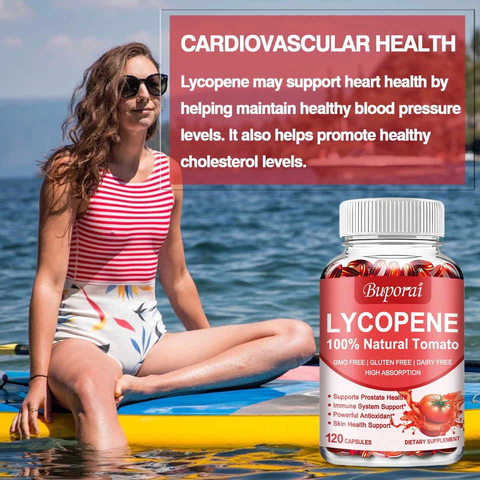 Lycopin Kapseln 80mg– Antioxidantien, Herz- Gehirn, und Prostatagesundheit - Bild 4 von 4