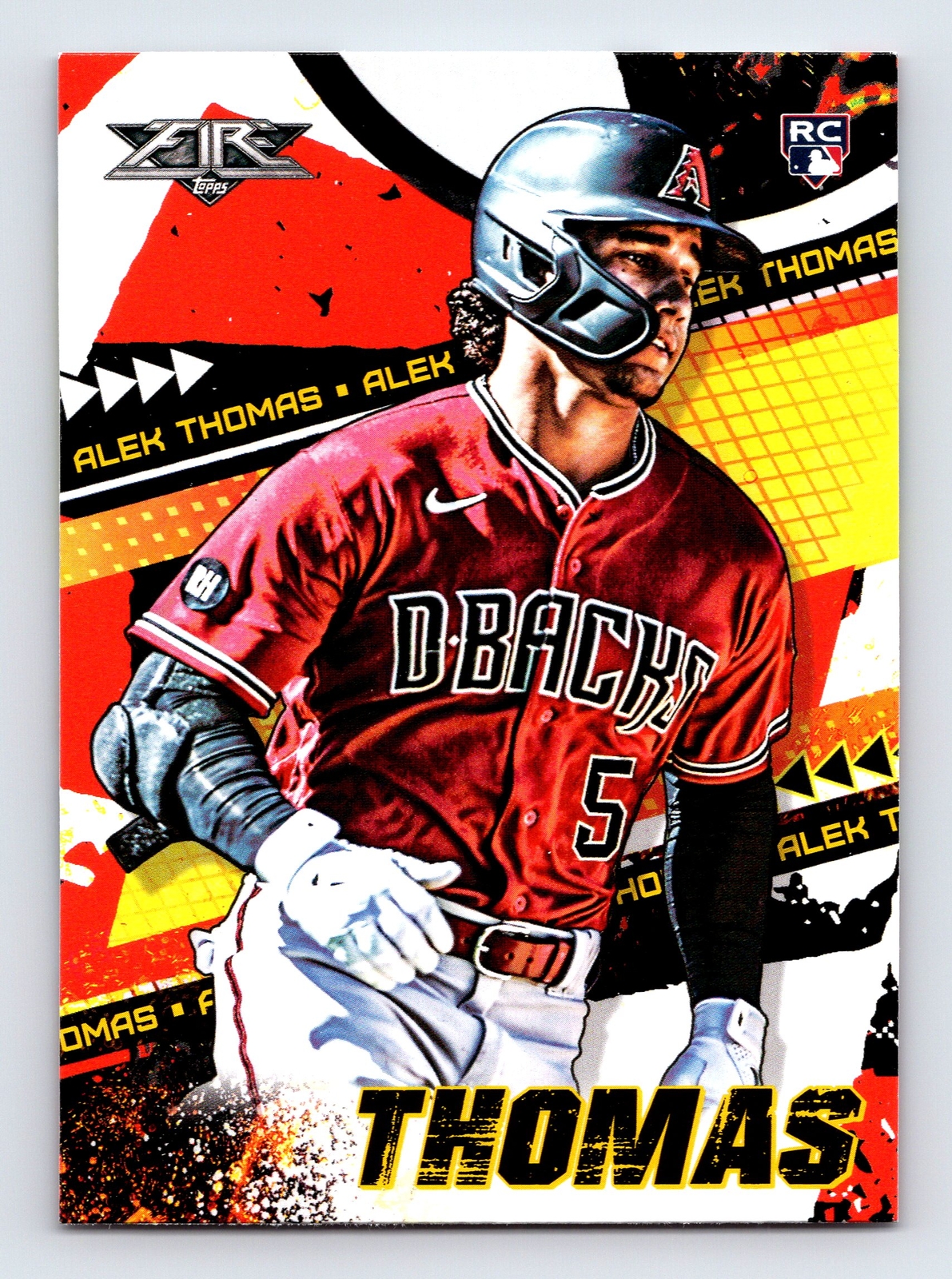 2022 TOPPS FIRE RC Alek Thomas #117  Baseball Rookie Arizona Diamondbacks RC
