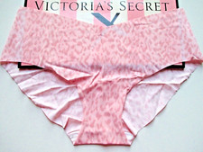 VICTORIA'S SECRET No Show Hiphugger Panty VS Angel Pink Leopard L LARGE NWT