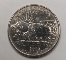 2006 P 1889 North Dakota STATE QUARTER 25C DOLLAR* Coin FREE SHI Q154