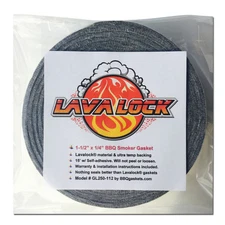 Grey Lavalock® Gasket High Temp BBQ Smoker Grill Self Stick 1-1/2 x 1/4 x 15 1.5