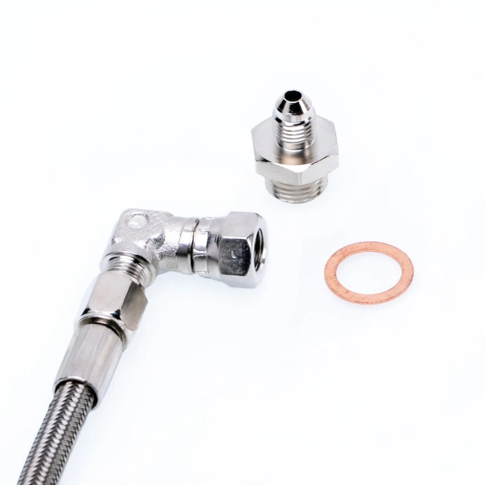 TRITDT 适用于 88 ~ 93 SAAB 900 900 16V 带库存 TE05-12B 涡轮水线套件 — 第 3/3 张图片