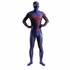 PS4 2099 Spider-Man Jumpsuit Spiderman Cosplay Costume Halloween For Adult/Kids
