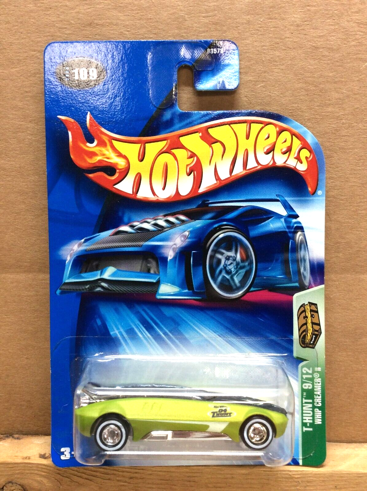 HOT WHEELS 2004 TREASURE HUNT SERIES  WHIP CREAMER II   #9 OF 12 NEAR MINT CARD