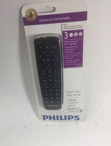 PHILIPS SRP1103 UNIVERAL REMOTE CONTROL TV SAT CABLE DTV Blu-Ray DVR  DVD PLAYER - Picture 1 of 2