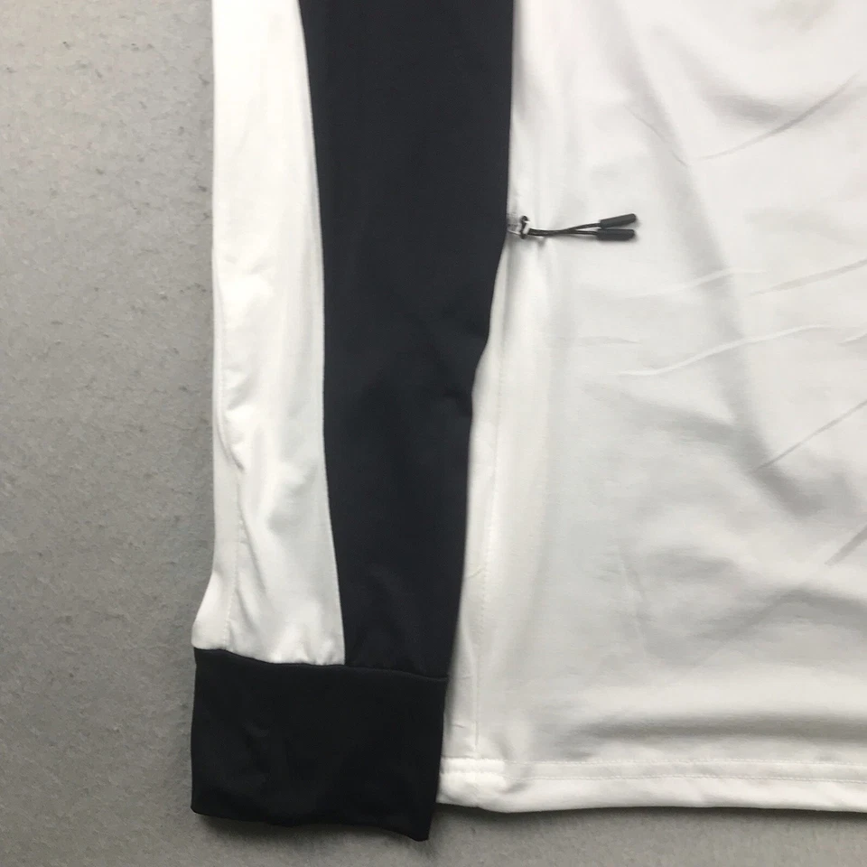 Camisa deportiva DKNY para hombre pequeña blanca 1/4 cremallera mangas largas ropa deportiva ligera nueva con etiquetas Foto 4 de 4