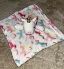 Cribmates Lovey Unicorn Rainbows White Soft