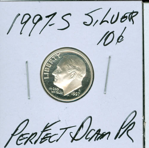 1997 S ROOSEVELT DIME  SILVER PERFECT ULTRA FINEST PROOF DCAM