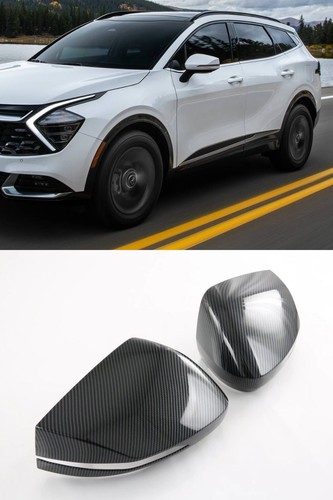 Car Accessories For Kia Sportage Nq5 2022 2023 Carbon Fiber Side Door Rearview Mirror Cover Trim