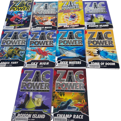アメコミ　powers 9冊セット Zac Power Book Series by H.I. Larry 10X Bundle - | eBay UK