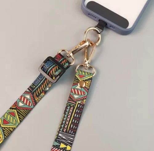 Universal Cross Body Nylon Adjustable Phone Lanyard Mobile Phone Strap Lanyard - Zdjęcie 2 z 4