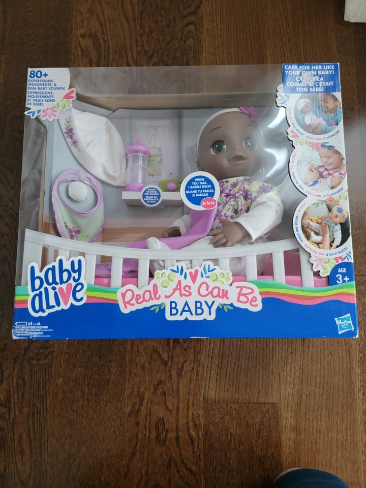 Baby Alive Real As Can Be Baby Realistic 80+ Lifelike Expressions eBay