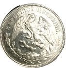 elf Mexico 1 Peso 1901  ZsFZ  Cap and Ray   Zacatecas Mint C49 — photo 2