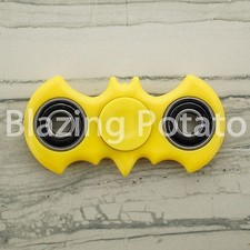 Bat Fidget Hand Spinner Tri Spinners Figet Desk Toy Focus EDC ADHD  USA  YELLOW