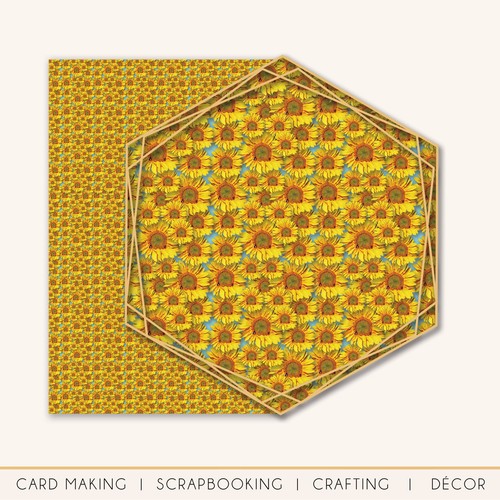 Cute Sunflower Scrapbooking Card Making 300gsm Cricut A4 Arts & Crafts Cardstock - Picture 2 of 4