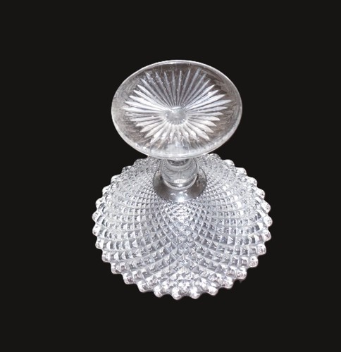 Vintage Westmoreland Depression Glass Clear English Hobnail Compote Excellent ! - Picture 3 of 4
