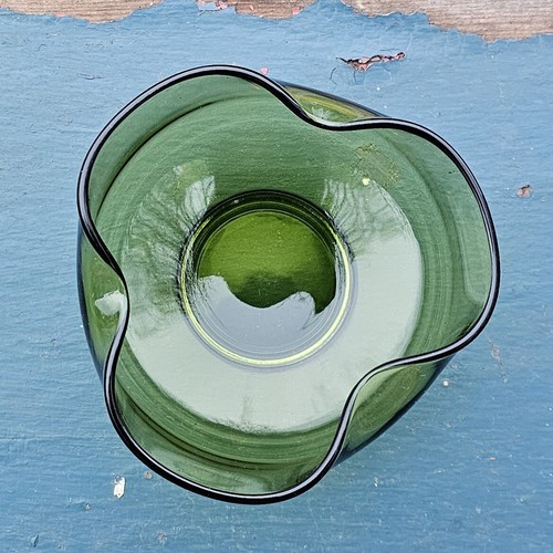 Vintage Anchor Hocking Green Chip and Dip Set w/o stacking bracket - Picture 16 of 18