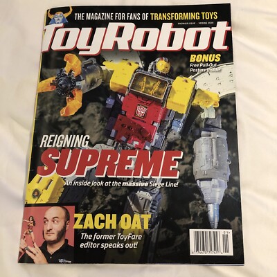 TOYROBOT Magazine #1 Fenrir Publications  Spring 2020 transforming toys & Bagged