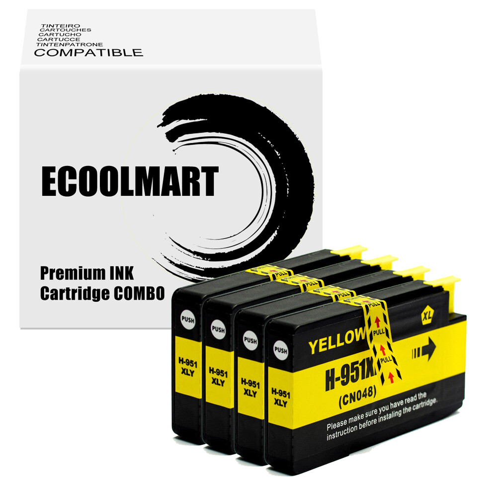 4Y Ink Cartridges replace for HP 950XL 951XL Officejet Pro 8640 251dw 8615-image