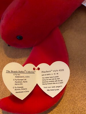 Ty Beanie Baby "Pinchers" La Langosta (8,5 Pulgadas - Foto 4