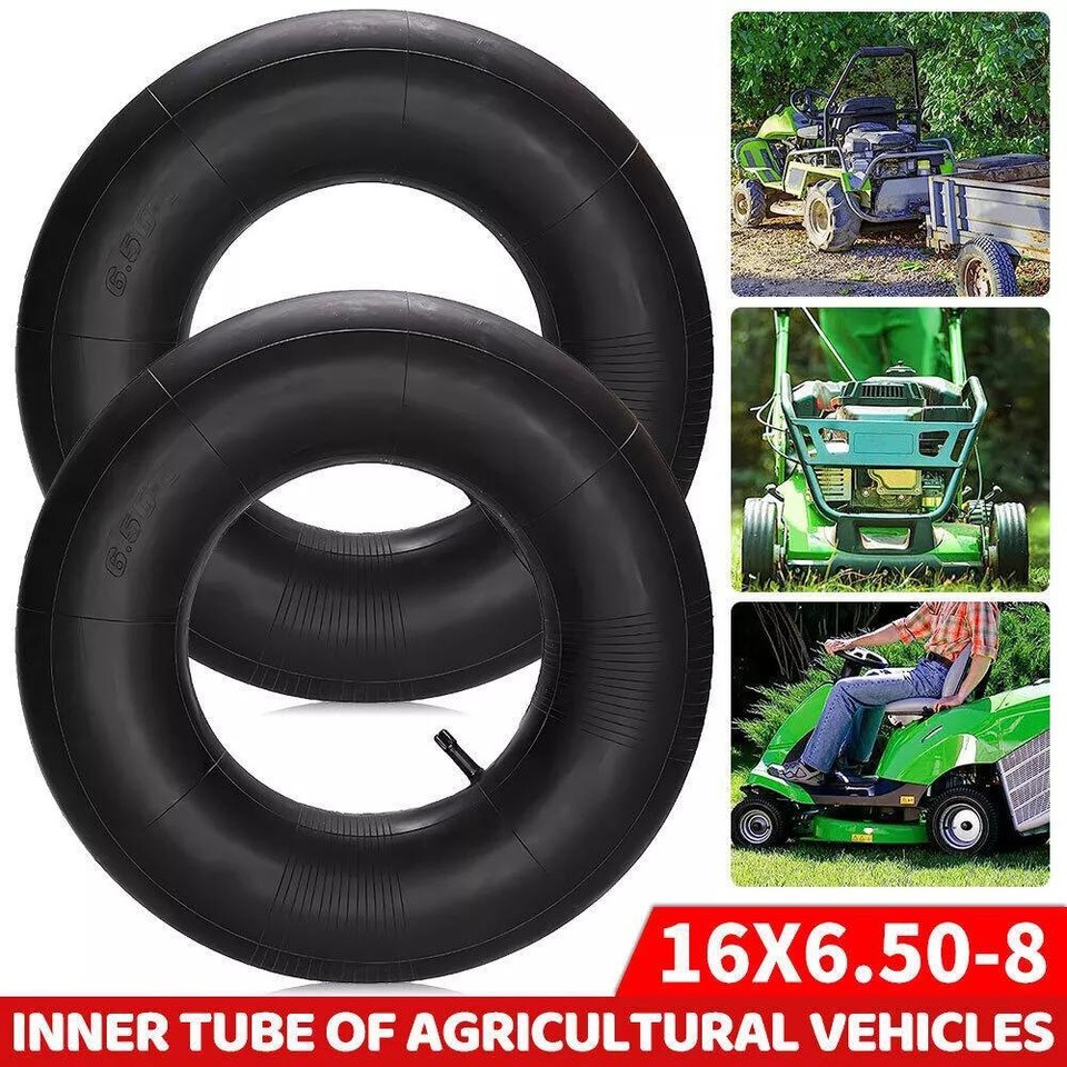 2Pcs 16X6.50-8 Heavy Duty Inner Tube For Lawn Mower Tractor Garden ...