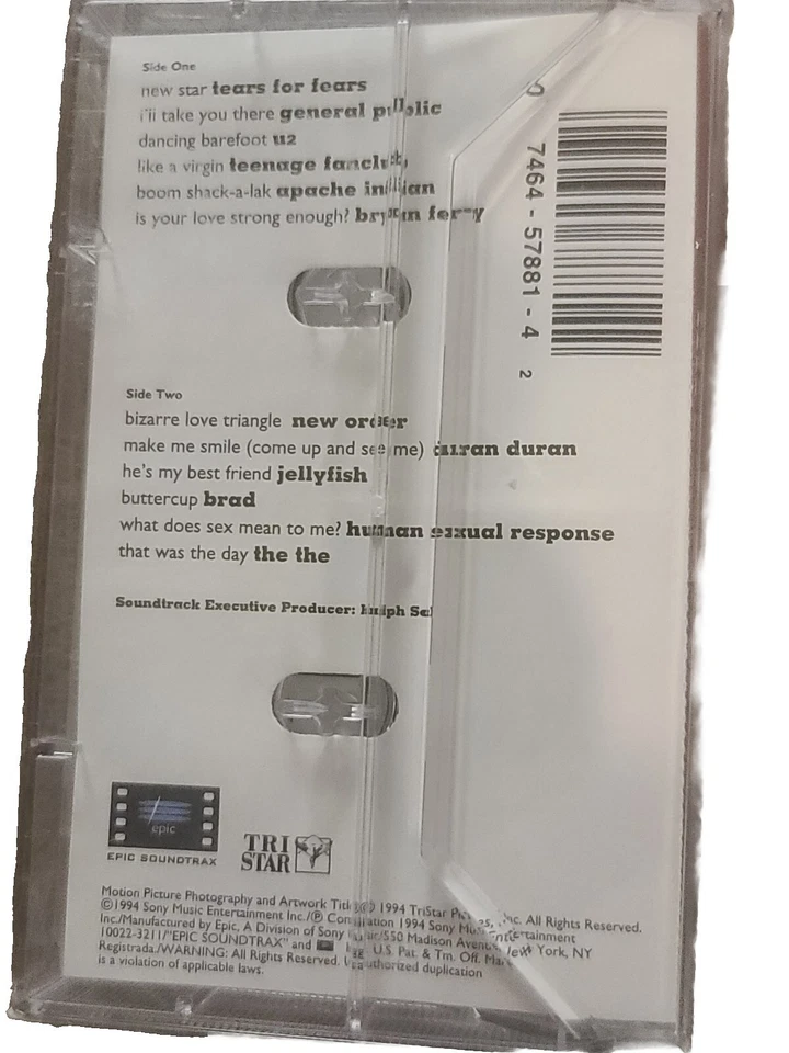 Threesome motion picture soundtrack cassette tape 1994 - Image 4 of 4