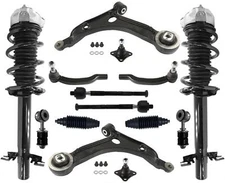 Front Struts Control Arms Ball Joints Tie Rods Links For Promaster 1500 14-2021