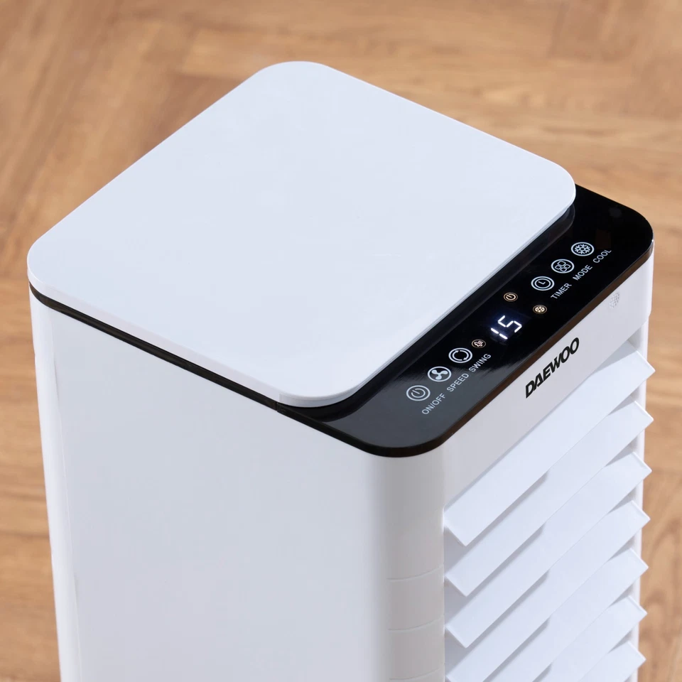 Daewoo 6.5L Portable Air Cooler Evaporative Fan With Remote Control LED Display - Image 3 of 4