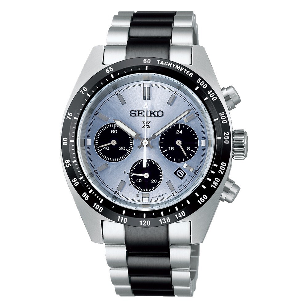 SEIKO 時計 Seiko SSC909 SpeedTimer Limited Edition Watch Panda Dial Solar