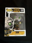 Star Wars Rebels Zeb FUNKO POP 137. Rare.  NIB
