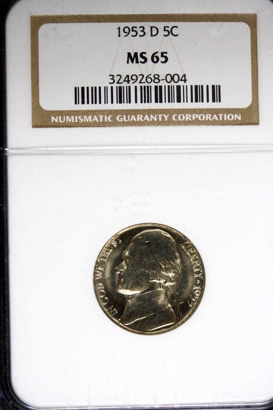 1953 - D NGC MS65 JEFFERSON NICKEL!!!  #B11776