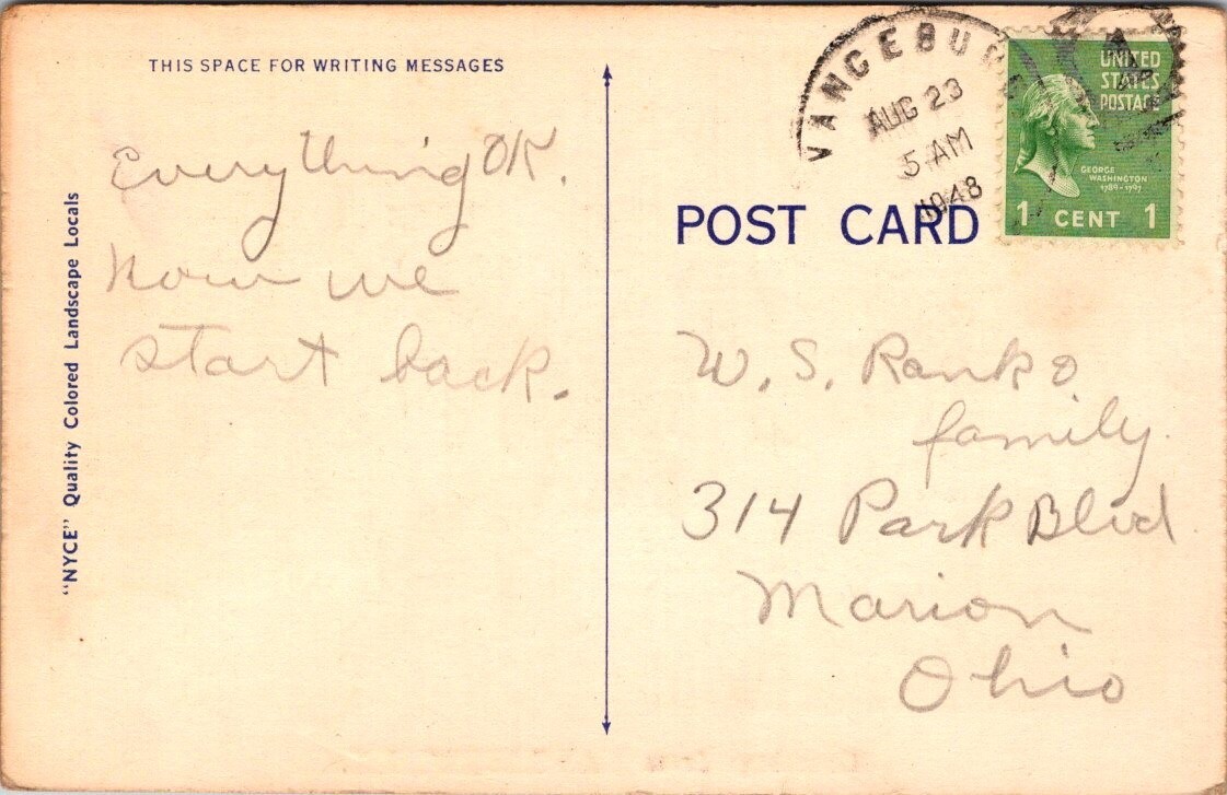 Greetings From Vanceburg KY Horses Trail Post Card Posted p4 eBay