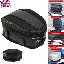 Motorcycle Rear Tail Bag Waterproof Storage Saddle Luggage Helmet Pack Seat Bag