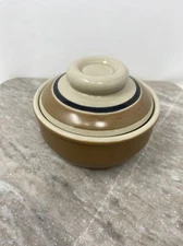 Vintage Mikasa Sugar Bowl w Lid Brown