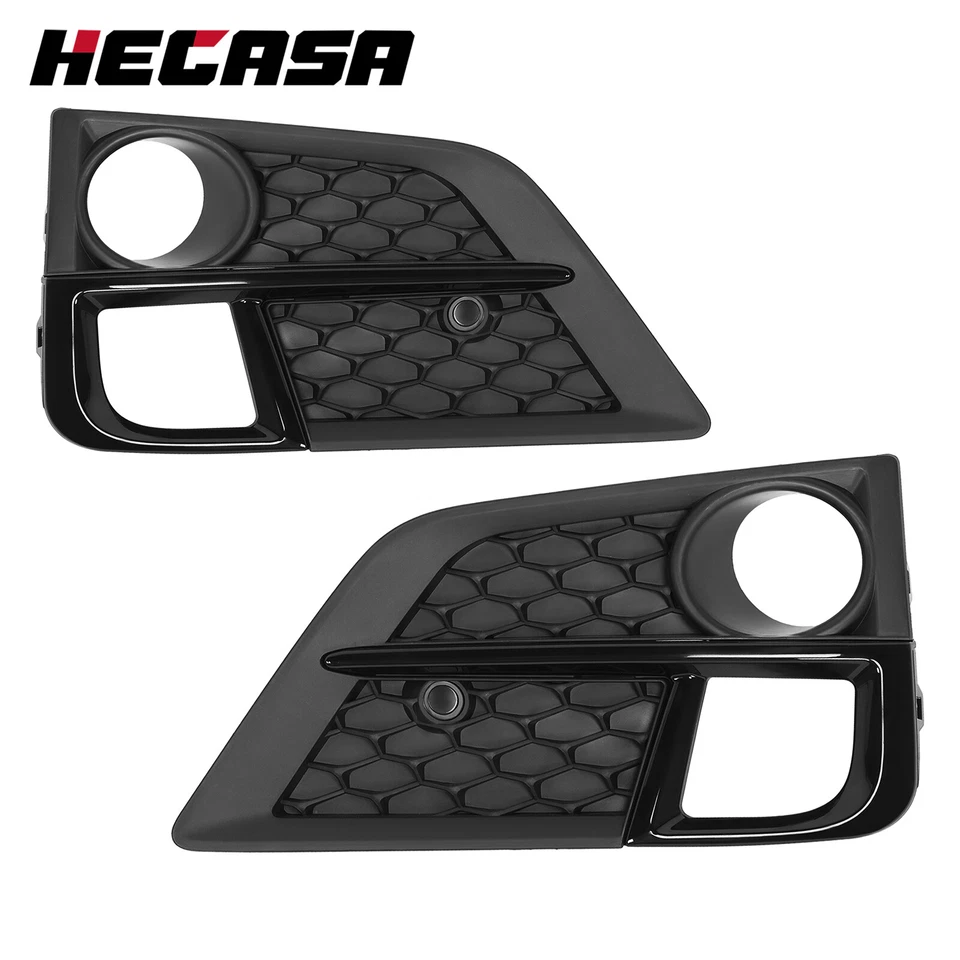 HEASCA Front Bumper Fog Light Bezel For Honda Odyssey LX EX EXL 2018-2020 Black — 第 3/4 张图片