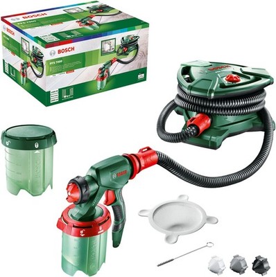 Bosch Farbsprühsystem PFS 7000 (1400 W, 2X Farbbehälter 1000 ml, 3X Düsen