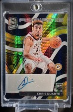 👀🔥 CHRIS DUARTE FIRST # 1/3 RC AUTO ASIA GOLD ASPIRING 2021-22 SPECTRA PACERS