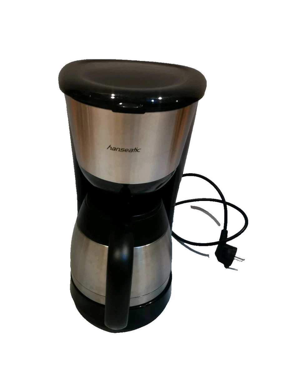 Caffettiera Americano Manuale In Vetro Borosilicato Con Filtro Acciaio Inox - 400 Ml, 15x11.5x10 Cm