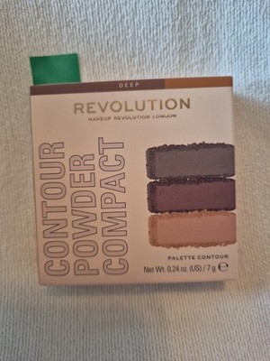 NIB Makeup Revolution London Face Powder Contour Palette Sealed Compact Deep