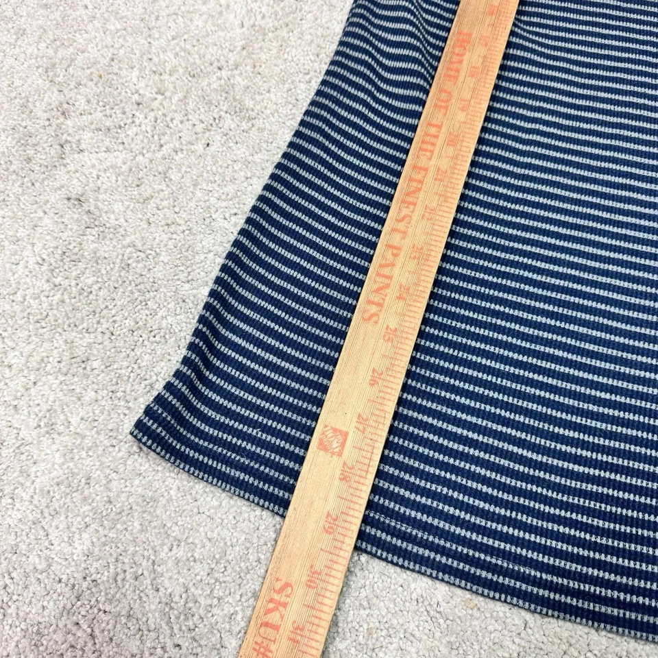 Volcom T-Shirt Men’s Blue Gray Striped Long Sleeve Size Medium - Image 4 of 4