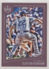 2019 Panini Diamond Kings Short Print Plum Framed Clayton Kershaw #142 6ks