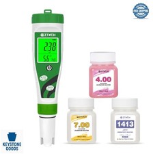 Hydroponic pH EC Meter 4 in 1 TDS PPM Temp Tester Nutrient Solution Reservoir
