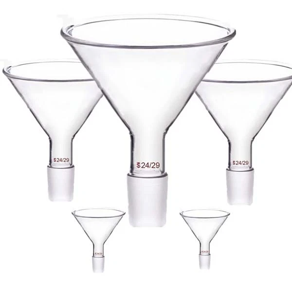 50-100mm Powder Glassware Lab funnel Flask Apparatus Chemistry Beaker Biology - Image 2 of 4