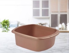 Rose Gold Copper Washing Up Bowl Large Rectangle Plastic Sink Bowl Caravan Boat