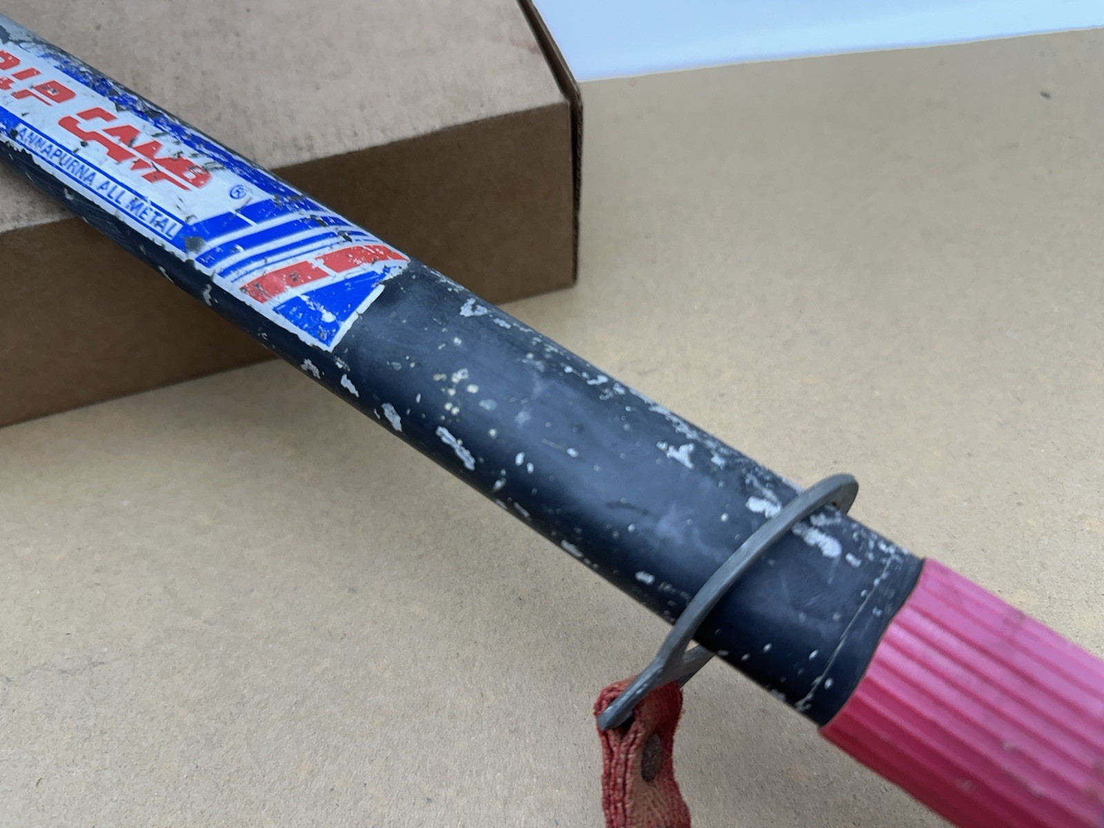 CAMP INTERALP ~ Vtg All Metal Ice Pick Hiking Camping  Axe ~ 31"x10.75"